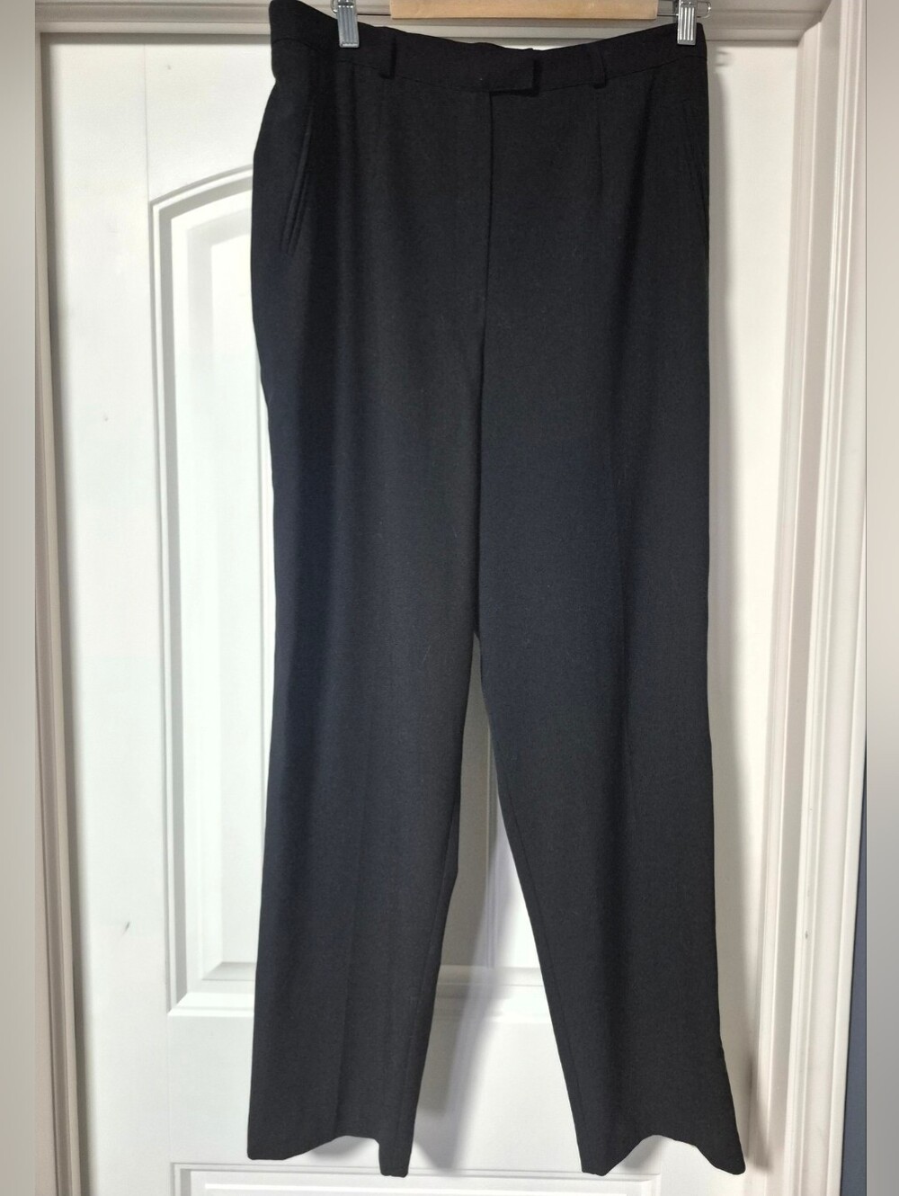 Vintage Black Straight-Leg Trousers